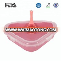 Triangle Plastic Corner Cat Litter Tray cat toilet