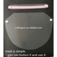 Eco-friendly Plastic PET Transparent Anti-Fog Face Mask for Civil