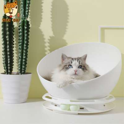 Fashion and Simple design Semicircle boss chair cat house Safe non slip bottom single layer cat turntable nest