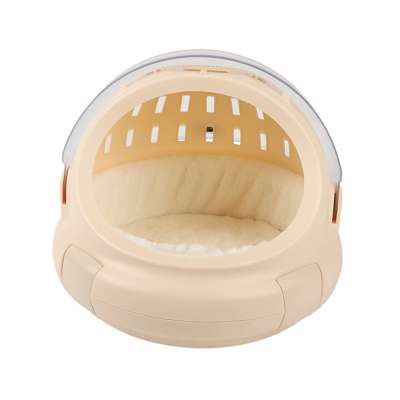 Space Capsule Design Pet Litter Basin Cat Litter Box with Door