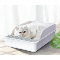 Wholesale Smart Cat Little Toilet Box Indoor Cat Little Tray with Scoop Eco-friendly Plastic Cat Little Box