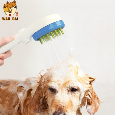 Pet supplies bath brush rubber shower massage Long silicone massage needle pet shower head massage bath brush